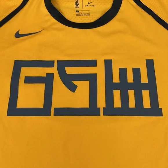 Men’s Nike Dri Fit NBA Golden State Warriors 2017 City Edition Shooting Shirt - Picture 3 of 16